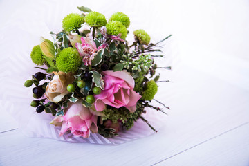 Flowers on a white background