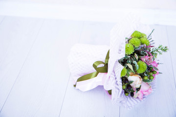 Flowers on a white background
