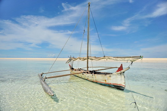 Madagascar. Fishing boats of the Indian Ocean