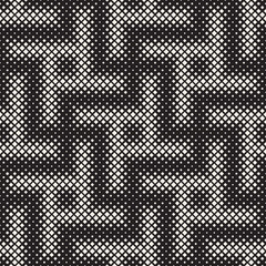 Fototapeta premium Stylish halftone texture. Endless abstract background with random size shapes. Vector seamless pattern.