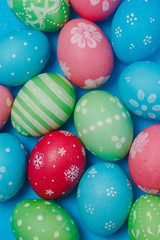 Colorful Easter eggs background