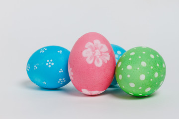 Perfect colorful handmade easter eggs