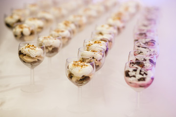 Naklejka premium catering restaurant wedding buffet for events