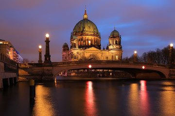Berlin Cathedral , Berliner Dom at night, Berlin ,Germany © nonglak