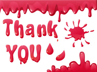 Set of  raspberries jam splashes