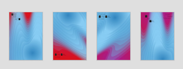 Template with Fluid gradient shape with transparent blend