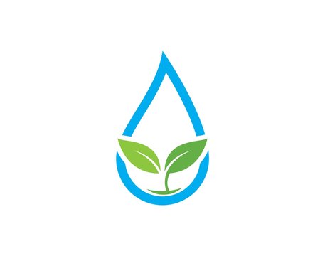 water drop Logo Template