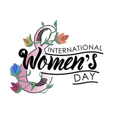 womens day lettering