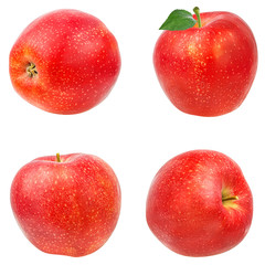 Fresh apple isolated on white background with clipping path