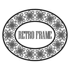Vintage round frame