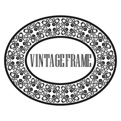 Vintage round frame