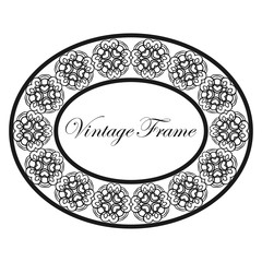 Vintage round frame