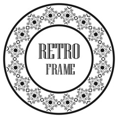 Vintage round frame