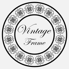 Vintage round frame