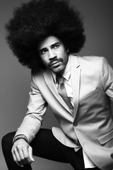 Afro man