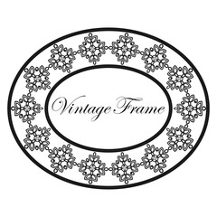 Vintage round frame