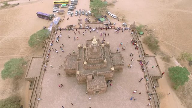 Dhammayangyi temple aerial view before earthquake, Bagan, Myanmar
