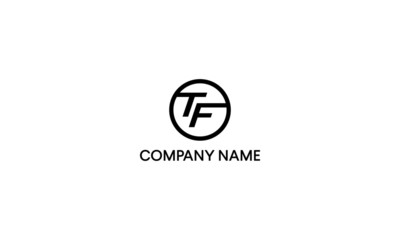 Letter T and F logo design