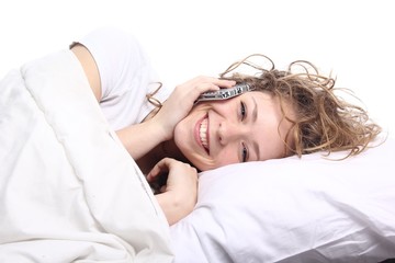Fototapeta premium Caucasian woman sleeping