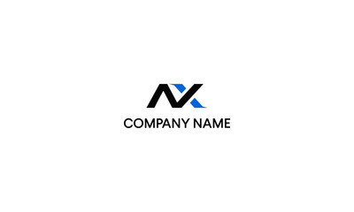 Letter A and X logo design