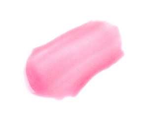 Lip gloss on white background. Professional makeup products