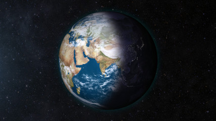 Plakat Earth in space.