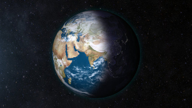 Earth in space. © Orlowski Designs LLC