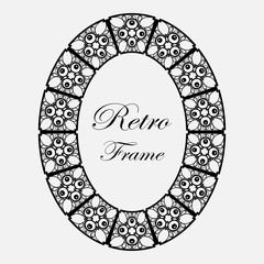 Vintage round frame