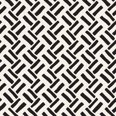 Hand drawn seamless repeating pattern with lines tiling. Grungy freehand background texture.