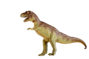 Dinosaur tyrannosaurus and monster model Isolated white background