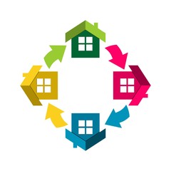 real estate icon vector