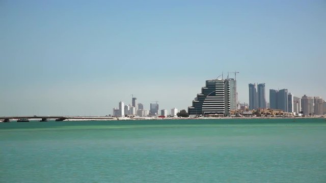 Bahrain. Causeway and Skyscrapers