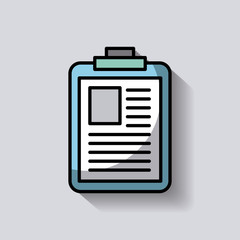 medical clipboard report document image vector illustration 