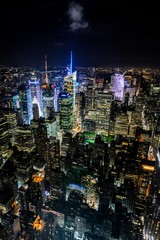Naklejka premium 150708 view from Empire state building by night 08 by Erkol.jpg