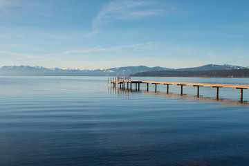 Fototapeta na wymiar Dock on Lake Tahoe
