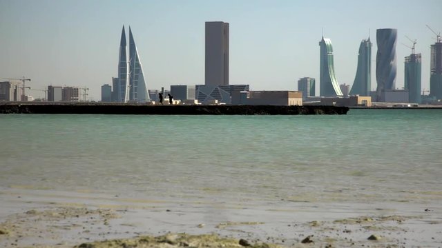 Manama Skyline from the Coast. Bahrain