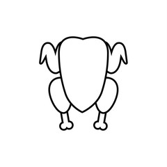 Raw chicken icon
