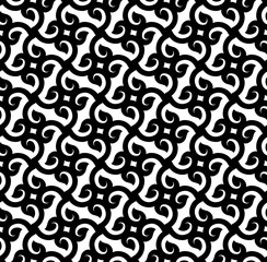abstract black and white seamless pattern vector