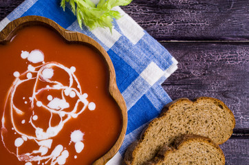 Traditional tomato soup
