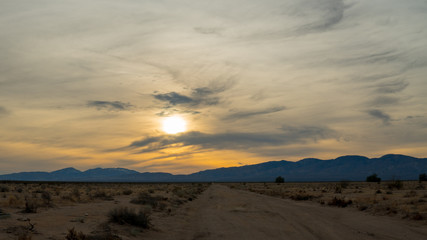 Fototapeta na wymiar Desert Landscape Sunset