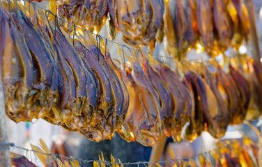 Smoked meat and fish