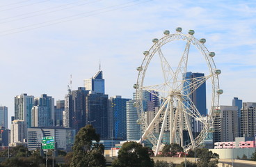 Naklejka premium Melbourne downtown cityscape Australia