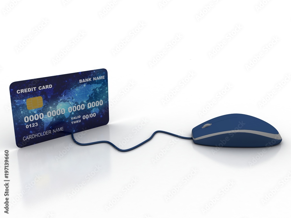Poster 3d rendering computer and finance