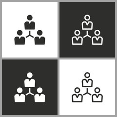 Human interaction - vector icon.