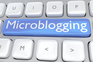 Microblogging - networking concept