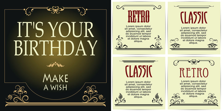 Template for advertisements, flyer, web, invitations or greeting cards.
