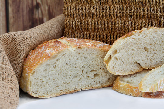 Sliced loaf artisan bread