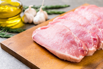 fresh pork raw fillet