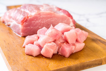 fresh pork raw fillet