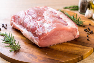 fresh pork raw fillet